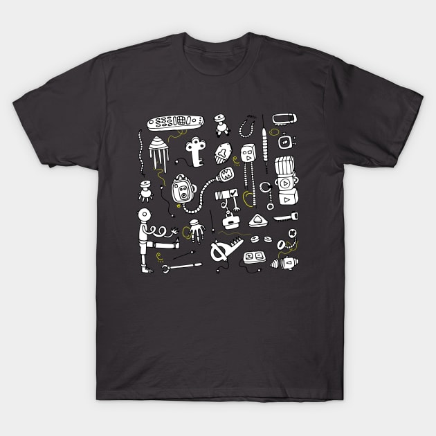 Robots & Tools T-Shirt by Gunes Ozcan